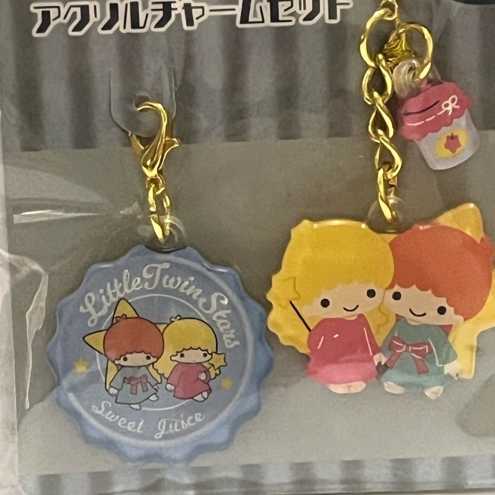 Little Twin Stars Zipper Charms -Vintage Retro Collection-Japan Release - Picture 2 of 5